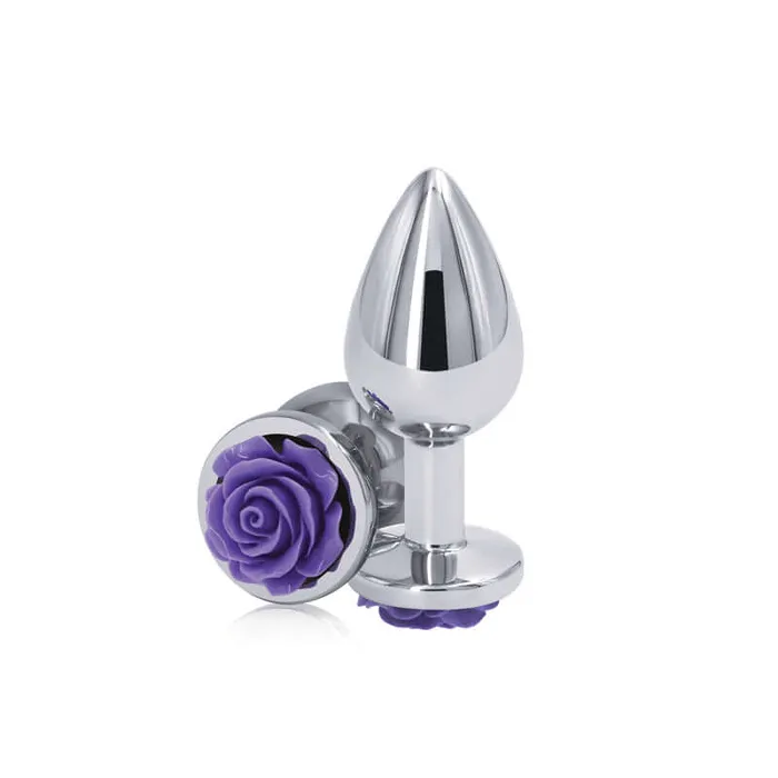 Anal NS Novelties Rear Assets Rose Medium Butt Plug Purple