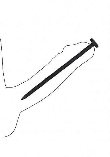 Anal Ouch Silicone Screw Plug Set Urethral Sounding Black SHOTS AMERICA