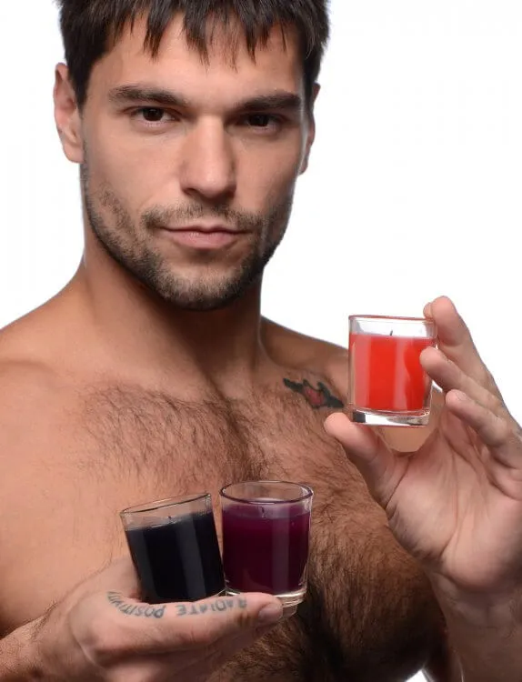 Anal XR Brands Master Series Flame Drippers Candle Set Explore Sensual BDSM Candle Play