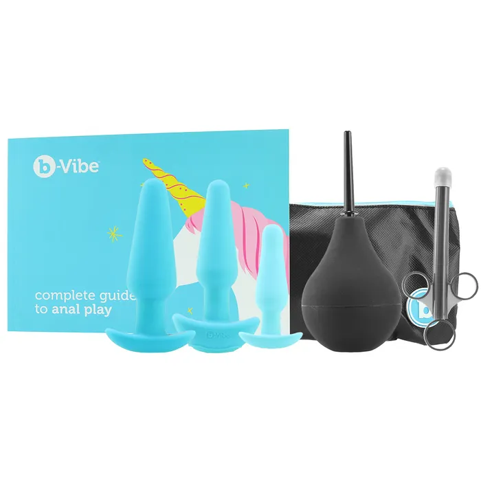 BVibe Anal Anal Training Education Set in Blue