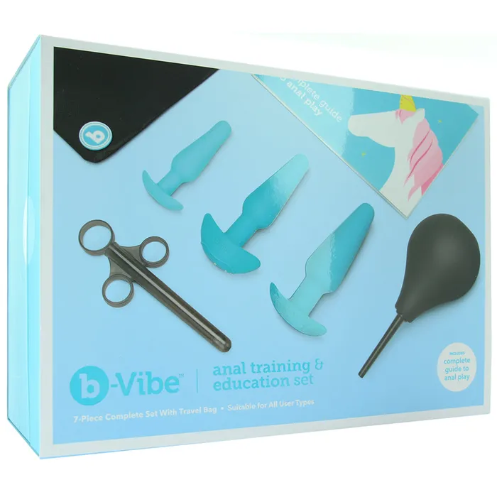 BVibe Anal Anal Training Education Set in Blue