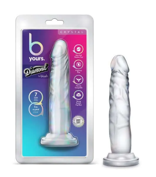 B Yours Diamond Crystal Clear Dildo A Glimmering Experience in Lifelike Design by Blush Novelties Blush Novelties Dildos B Yours Diamond Crystal Clear Dildo A Glimmering Experience in Lifelike Design by Blush Novelties Blush Novelties Dildos