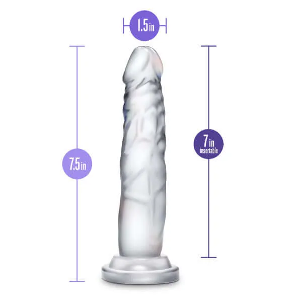B Yours Diamond Crystal Clear Dildo A Glimmering Experience in Lifelike Design by Blush Novelties Blush Novelties Dildos