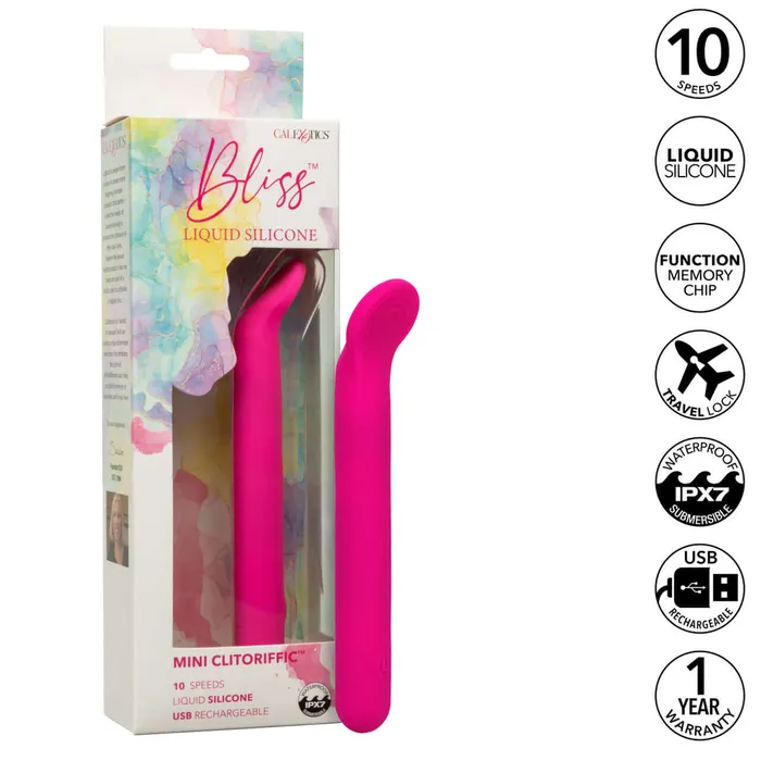 Bliss Mini Clitoriffic Liquid Silicone Pink Vibrator Your Path to Pure Pleasure California Exotic Novelties Female Sex Toys