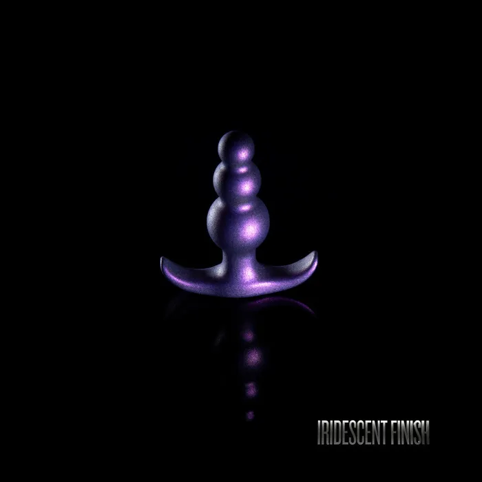 Blush Anal Anal Adventures Matrix By Blush The Supernova Plug 3 inch Beaded Butt Plug in Galactic Purple With Stayput Technology AnchorTech Base