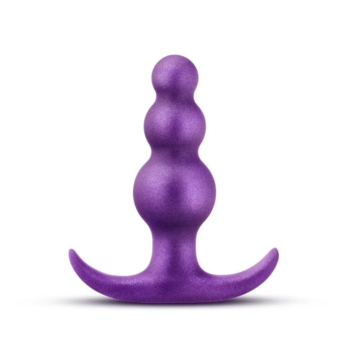 Blush Anal Anal Adventures Matrix By Blush The Supernova Plug 3 inch Beaded Butt Plug in Galactic Purple With Stayput Technology AnchorTech Base