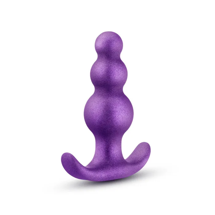 Blush Anal Anal Adventures Matrix By Blush The Supernova Plug 3 inch Beaded Butt Plug in Galactic Purple With Stayput Technology AnchorTech Base