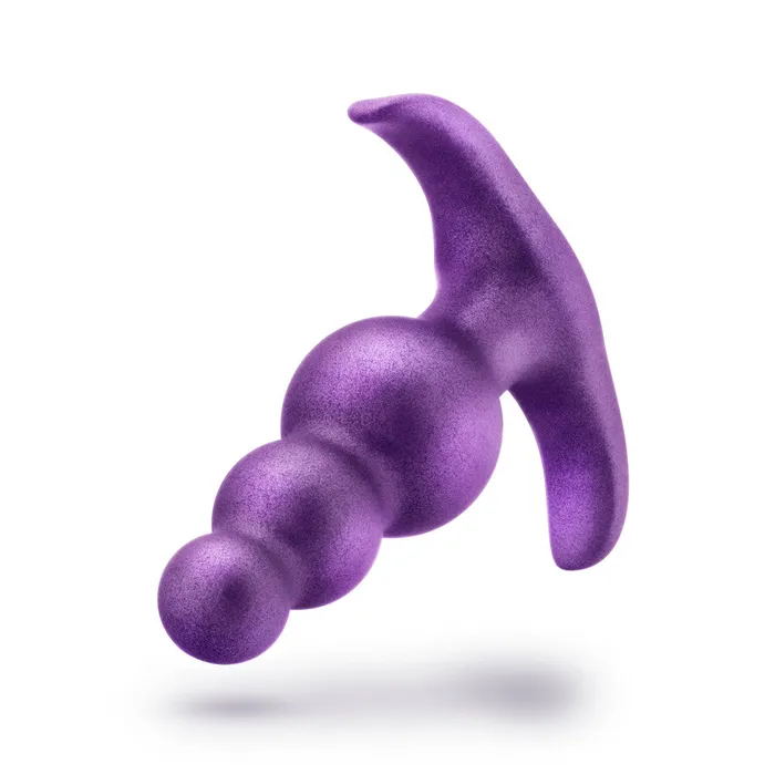 Blush Anal Anal Adventures Matrix By Blush The Supernova Plug 3 inch Beaded Butt Plug in Galactic Purple With Stayput Technology AnchorTech Base