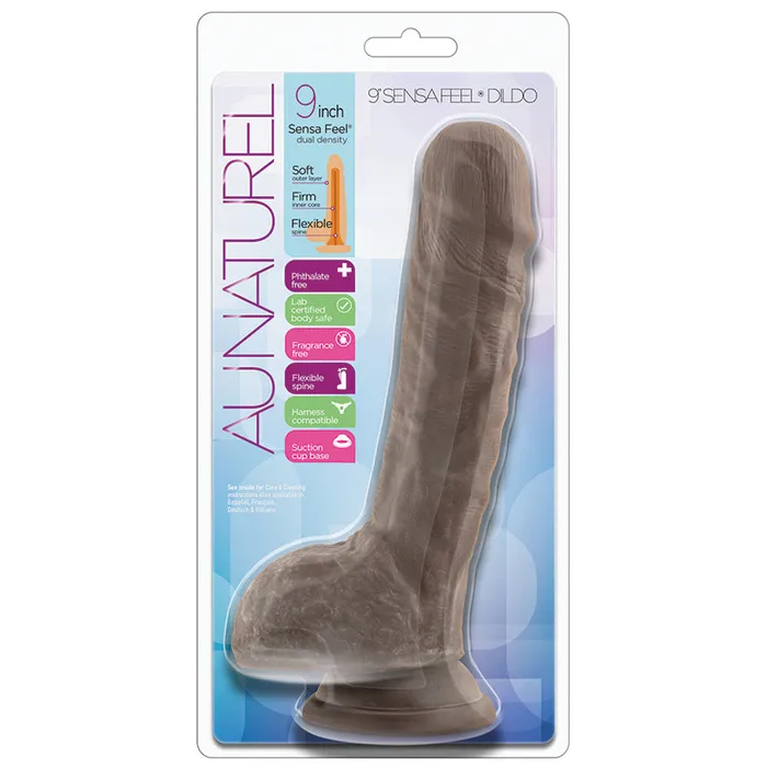 BLUSH Dildos Au Naturel Sensa Feel DildoChocolate 9