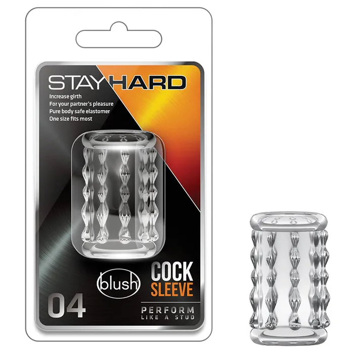 BLUSH Dildos Stay Hard Cock Sleeve 04Clear