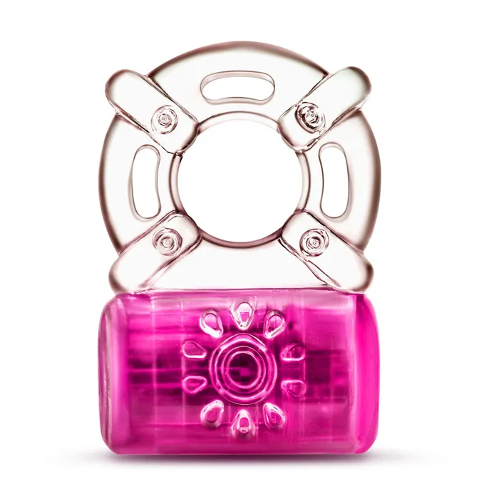 Blush Male Sex Toys Play With Me By Blush Pleaser Rechargeable Vibrating Penis Ring Pink
