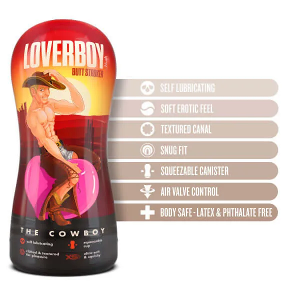 Blush Novelties Loverboy Cowboy Self Lubricating Stroker Beige Male Sex Toys