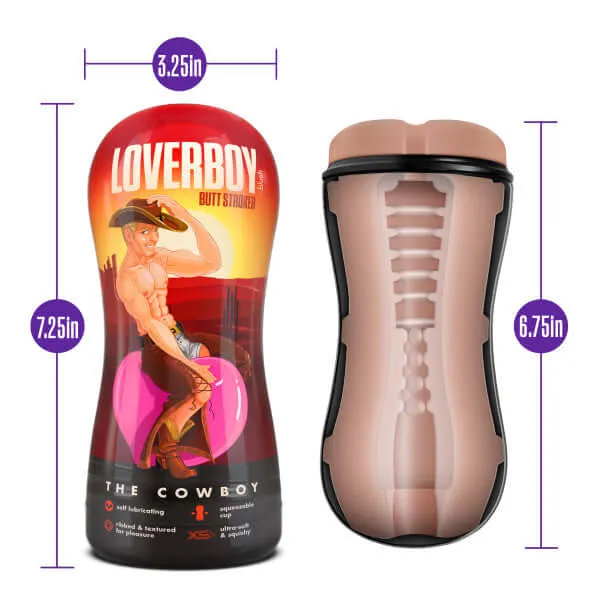 Blush Novelties Loverboy Cowboy Self Lubricating Stroker Beige Male Sex Toys