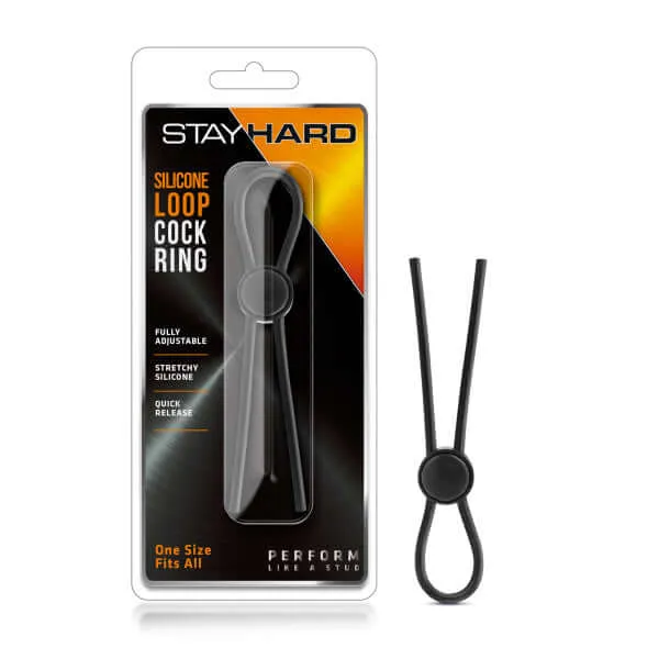 Blush Novelties Male Sex Toys Enhance Your Performance with the Stay Hard Silicone Loop Cock Ring Blush Novelties Male Sex Toys Enhance Your Performance with the Stay Hard Silicone Loop Cock Ring
