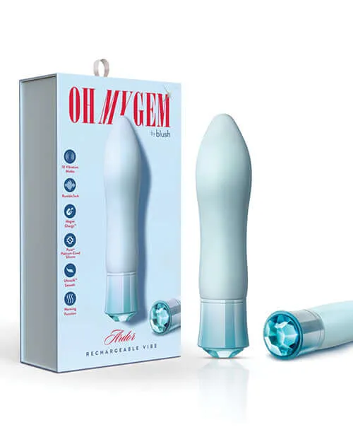 Blush Novelties Oh My Gem Ardor Aquamarine Blue Rechargeable Vibrator Vibrators Blush Novelties Oh My Gem Ardor Aquamarine Blue Rechargeable Vibrator Vibrators