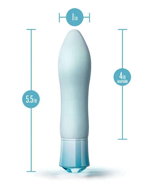 Blush Novelties Oh My Gem Ardor Aquamarine Blue Rechargeable Vibrator Vibrators