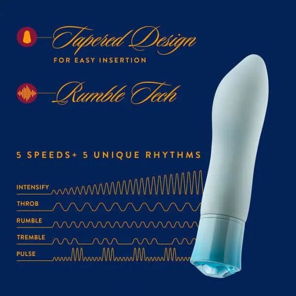 Blush Novelties Oh My Gem Ardor Aquamarine Blue Rechargeable Vibrator Vibrators