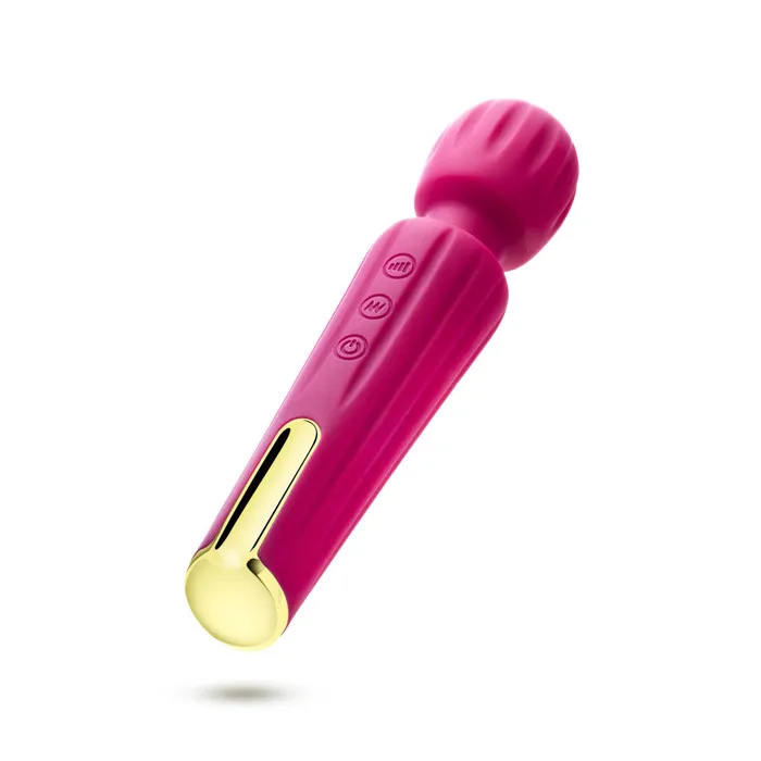 Blush Vibrators Blush Allana Velvet 20 Function Vibrating Massage Wand With RumboTech