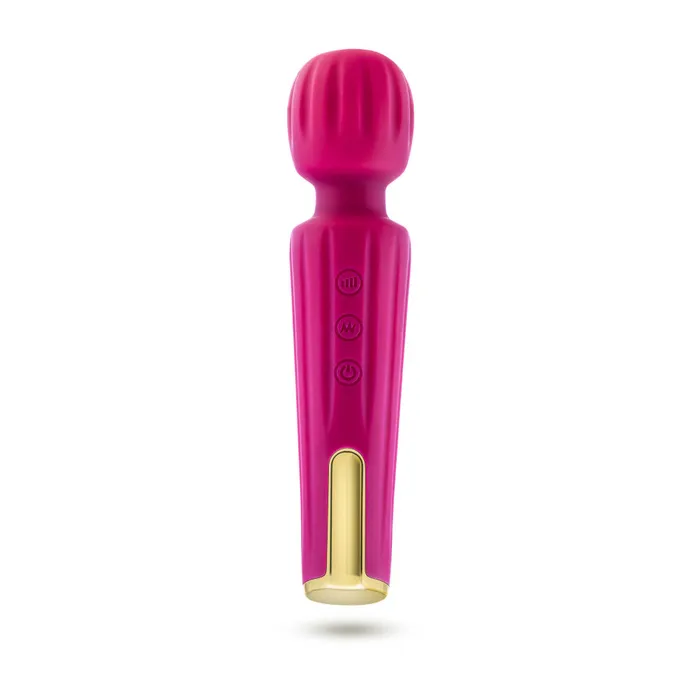 Blush Vibrators Blush Allana Velvet 20 Function Vibrating Massage Wand With RumboTech