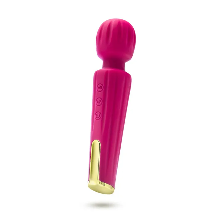 Blush Vibrators Blush Allana Velvet 20 Function Vibrating Massage Wand With RumboTech