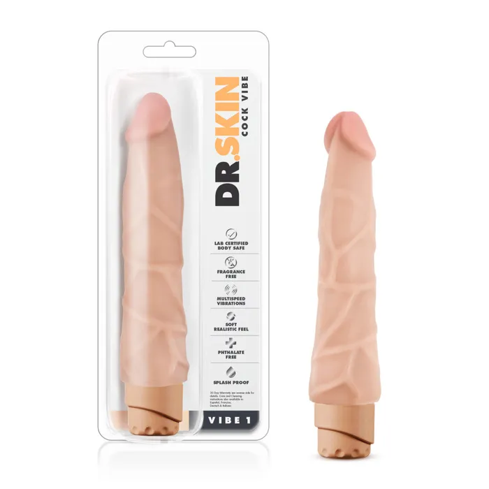 Blush Vibrators Dr Skin By Blush Cock Vibe 1 Realistic Beige 9Inch Long Vibrating Dildo Blush Vibrators Dr Skin By Blush Cock Vibe 1 Realistic Beige 9Inch Long Vibrating Dildo