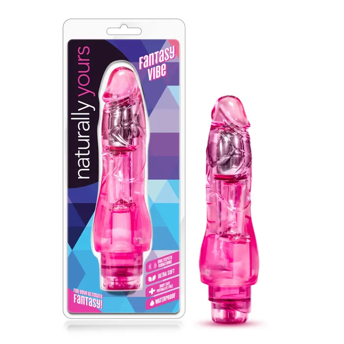 Blush Vibrators Naturally Yours By Blush Fantasy Vibe Realistic Pink 85Inch Long Vibrating Dildo Blush Vibrators Naturally Yours By Blush Fantasy Vibe Realistic Pink 85Inch Long Vibrating Dildo