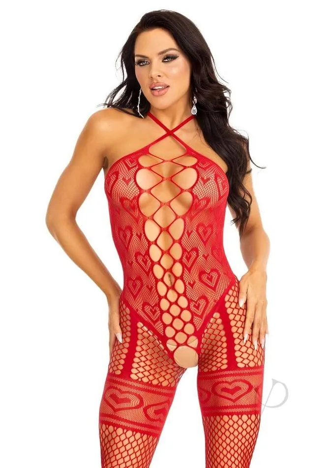 Bodystockings Playsuits Leg Avenue Inc Love Sign Heart Net Bodystocking Red Crotchless Lingerie Bodysuit Bodystockings Playsuits Leg Avenue Inc Love Sign Heart Net Bodystocking Red Crotchless Lingerie Bodysuit