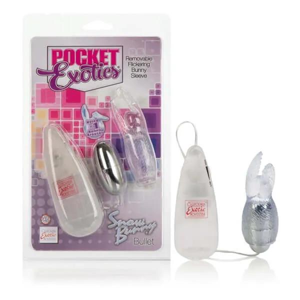 California Exotic Novelties Female Sex Toys Pocket Exotics Snow Bunny Bullet Vibrator Clear Set California Exotic Novelties Female Sex Toys Pocket Exotics Snow Bunny Bullet Vibrator Clear Set
