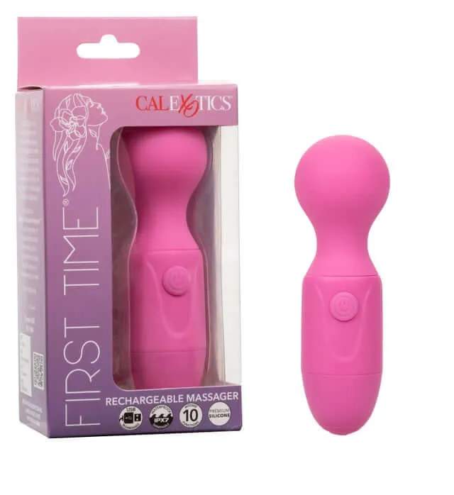 California Exotic Novelties First Time Rechargeable Massager 10 Functions Flexible Neck Waterproof Female Sex Toys California Exotic Novelties First Time Rechargeable Massager 10 Functions Flexible Neck Waterproof Female Sex Toys