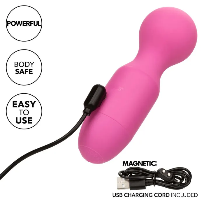 California Exotic Novelties First Time Rechargeable Massager 10 Functions Flexible Neck Waterproof Female Sex Toys
