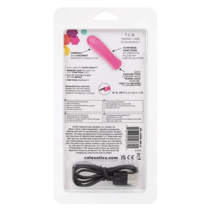 California Exotic Novelties Kyst Taking Care Of Business Pink Vibrator Mini Massager Vibrators
