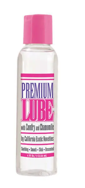 California Exotic Novelties Premium Lube 4 Oz HighQuality Unscented WaterBased Lubricant with Comfrey and Chamomile Lubricants California Exotic Novelties Premium Lube 4 Oz HighQuality Unscented WaterBased Lubricant with Comfrey and Chamomile Lubricants