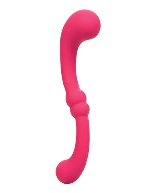 California Exotic Novelties Vibrators Pretty Little Wands Curvy Pink Vibrator