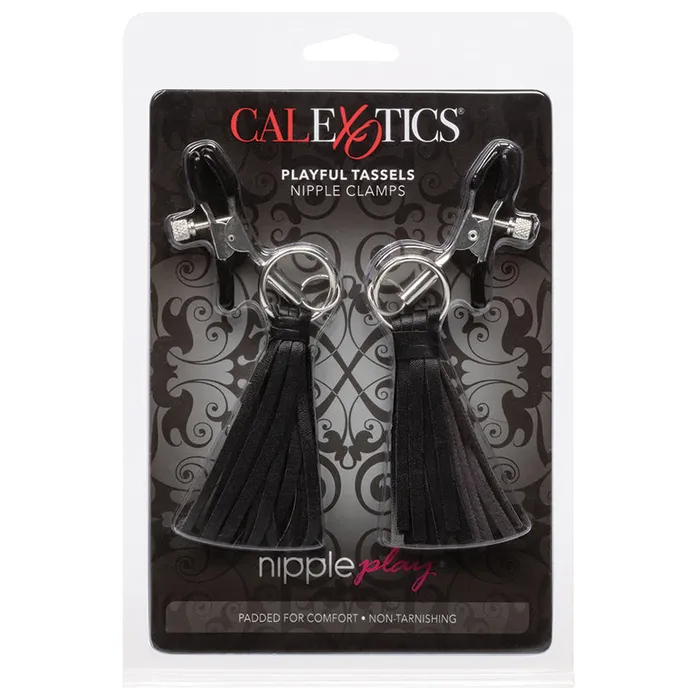 Couples CAL EXOTICS Nipple Play Playful Tassels Nipple ClampsBlack
