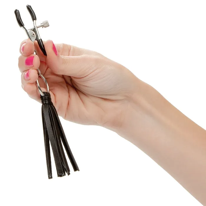 Couples CAL EXOTICS Nipple Play Playful Tassels Nipple ClampsBlack