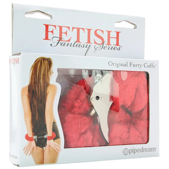 Couples Pipedream Fetish Fantasy Furry Cuffs in Red Couples Pipedream Fetish Fantasy Furry Cuffs in Red