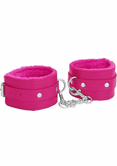 Couples SHOTS AMERICA Ouch Plush Leather Handcuffs Pink Embrace Comfort and Sensuality in Bondage Play Couples SHOTS AMERICA Ouch Plush Leather Handcuffs Pink Embrace Comfort and Sensuality in Bondage Play