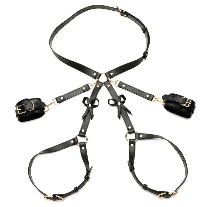 Couples XR Brands Strict Bondage Harness with BowsBlack Couples XR Brands Strict Bondage Harness with BowsBlack