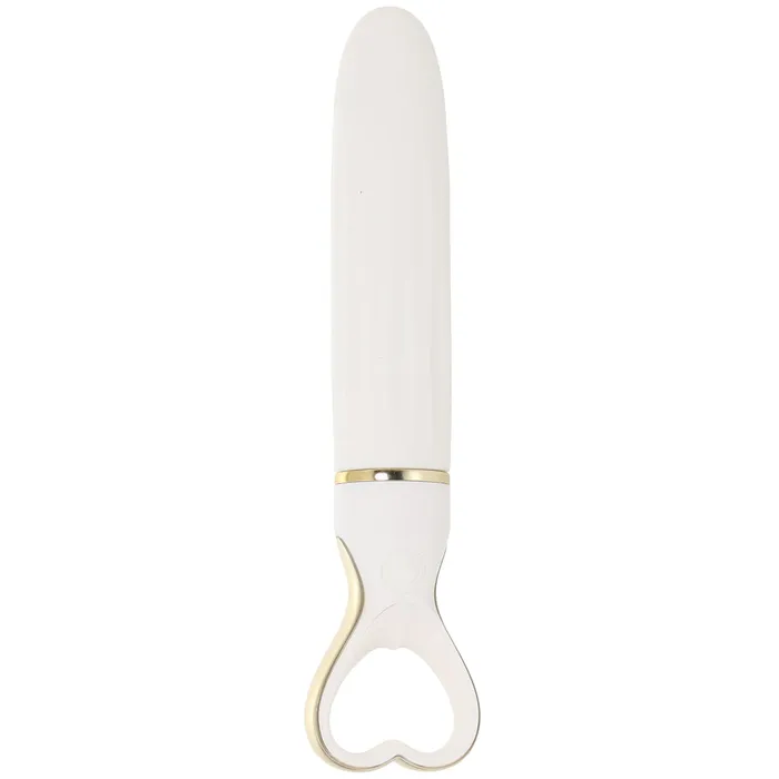 Dlice Heart Throb Bullet Vibe in White Bouquet Blush Female Sex Toys