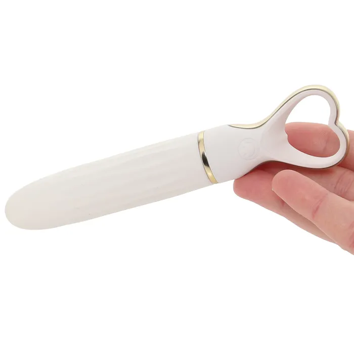 Dlice Heart Throb Bullet Vibe in White Bouquet Blush Female Sex Toys