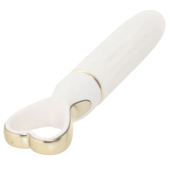 Dlice Heart Throb Bullet Vibe in White Bouquet Blush Female Sex Toys