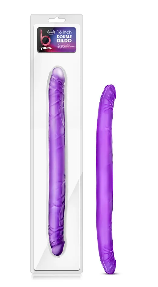 Dildos Blush B Yours By Blush Purple 16Inch Long Dildo