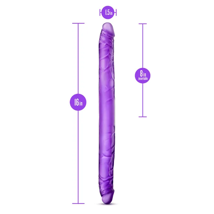Dildos Blush B Yours By Blush Purple 16Inch Long Dildo