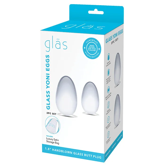 Dildos Glas Yoni Eggs SetClear Electric Novelties