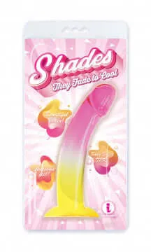 Dildos Icon Brands Shades Jelly Gradient Dong Striking Pink to Yellow Transition Large Dildos Icon Brands Shades Jelly Gradient Dong Striking Pink to Yellow Transition Large