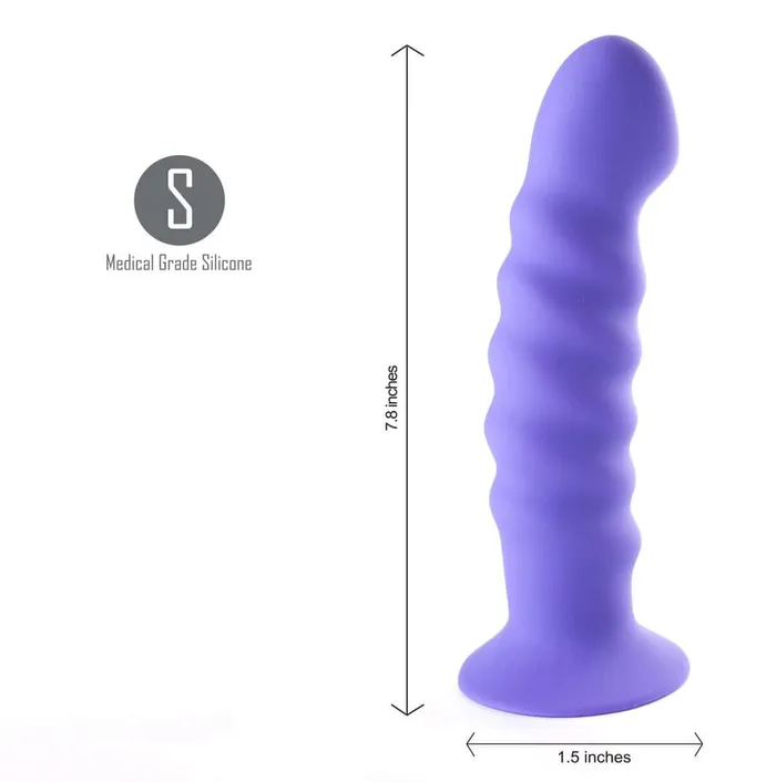 Dildos Maia Toys Kendall Silicone Dong Swirled Satin Finish 78 Inches Maia Toys