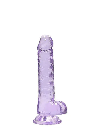 Dildos SHOTS AMERICA Real Cock 7 inches Realistic Dildo with Balls Purple
