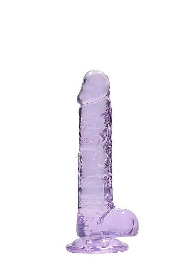 Dildos SHOTS AMERICA Real Cock 7 inches Realistic Dildo with Balls Purple