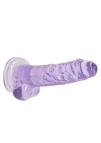 Dildos SHOTS AMERICA Real Cock 7 inches Realistic Dildo with Balls Purple