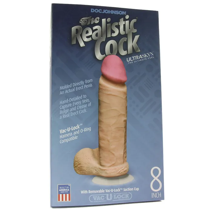 Doc Johnson Dildos The Realistic ULTRASKYN 8 Inch Cock in White